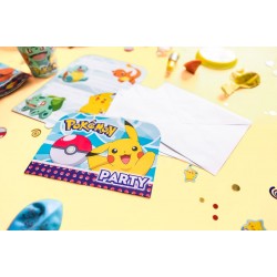 Προσκλήσεις πάρτυ Pokemon (8 τεμ) Προσκλήσεις πάρτυ Pokemon (8 τεμ)