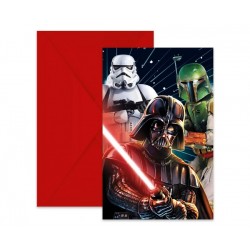 Προσκλήσεις πάρτυ Stars Wars Galaxy (6 τεμ) Προσκλήσεις πάρτυ Stars Wars Galaxy (6 τεμ)