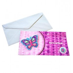 Προσκλητήρια 3D πεταλούδα (8 τεμ) Προσκλητήρια 3D πεταλούδα (8 τεμ)