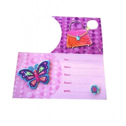 Προσκλητήρια 3D πεταλούδα (8 τεμ) Προσκλητήρια 3D πεταλούδα (8 τεμ)