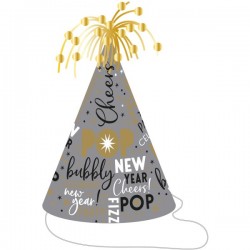 Ψηλό καπέλο με φούντα Happy New Year Ψηλό καπέλο με φούντα Happy New Year