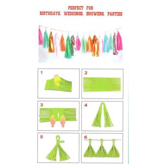 Rose Gold γιρλάντα με φούντες (12 τεμ) Rose Gold γιρλάντα με φούντες (12 τεμ)