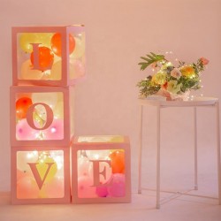 Rosegold Κουτιά διακόσμησης για μπαλόνια – LOVE Rosegold Κουτιά διακόσμησης για μπαλόνια – LOVE