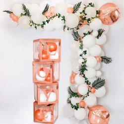 Rosegold Κουτιά διακόσμησης για μπαλόνια – LOVE Rosegold Κουτιά διακόσμησης για μπαλόνια – LOVE