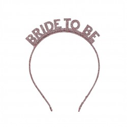 Rosegold Στέκα με γκλίτερ "Bride to Be" Rosegold Στέκα με γκλίτερ "Bride to Be"