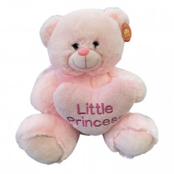 Ροζ Λούτρινο Αρκουδάκι Little Princess 33cm Ροζ Λούτρινο Αρκουδάκι Little Princess 33cm