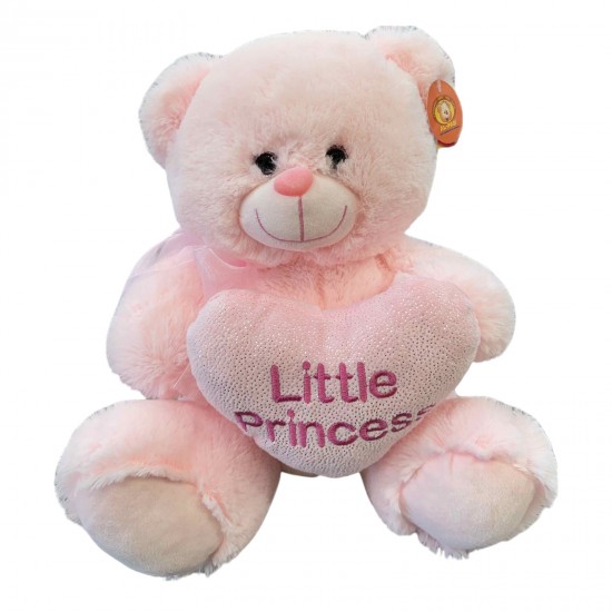 Ροζ Λούτρινο Αρκουδάκι Little Princess 33cm