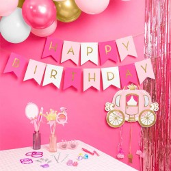 Γιρλάντα Happy Birthday - Ροζ & Φούξια Γιρλάντα Happy Birthday - Ροζ & Φούξια