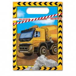 Σακουλάκια για δωράκια Μπουλντόζες (6 τεμ) Σακουλάκια για δωράκια Μπουλντόζες (6 τεμ)