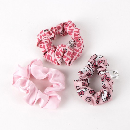Scrunchies μαλλιών Hello Kitty (3 τεμ)