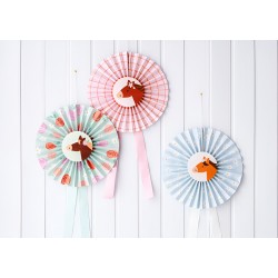 Σετ χάρτινες βεντάλιες Άλογο Vintage (3 τεμ)