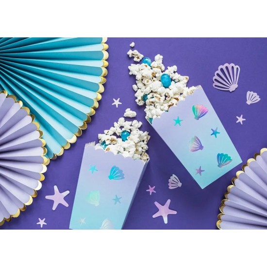 Σετ χάρτινες βεντάλιες ανοιχτό μωβ (3 τεμ)