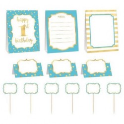 Σετ διακόσμησης μπουφέ 1st Birthday μπλε (12 τεμ) Σετ διακόσμησης μπουφέ 1st Birthday μπλε (12 τεμ)