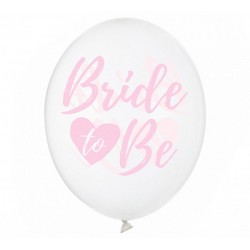 Σετ Διάφανα με ροζ Μπαλόνια Bride to Be (6 τεμ) Σετ Διάφανα με ροζ Μπαλόνια Bride to Be (6 τεμ)