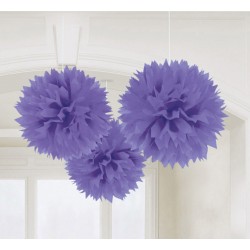 Σετ Fluffy Pom Pom Μοβ (3 τεμ) Σετ Fluffy Pom Pom Μοβ (3 τεμ)
