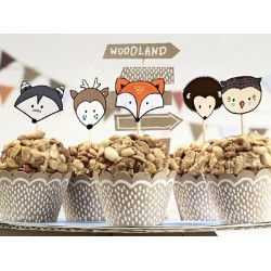 Σετ για cupcake Ζώα Δάσους Woodland (6 τεμ) Σετ για cupcake Ζώα Δάσους Woodland (6 τεμ)