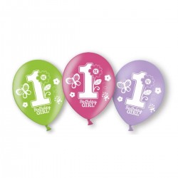 Σετ μπαλόνια 1st Birthday Κορίτσι (6 τεμ) Σετ μπαλόνια 1st Birthday Κορίτσι (6 τεμ)
