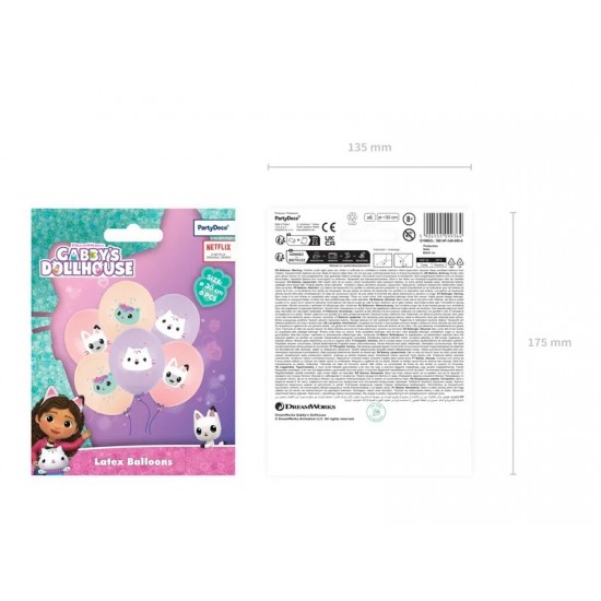 Σετ Μπαλόνια - Gabby's Dollhouse (6 τεμ)