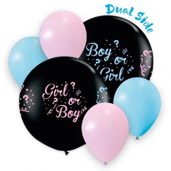 Σετ Μπαλόνια για Gender Reveal (5 τεμ)