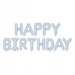 Σετ Μπαλόνια Γενεθλίων -“Happy Birthday” Γαλάζιο ματ (13 τεμ) Σετ Μπαλόνια Γενεθλίων -“Happy Birthday” Γαλάζιο ματ (13 τεμ)