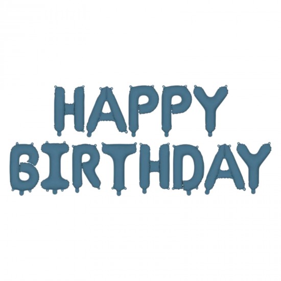 Σετ Μπαλόνια Γενεθλίων -“Happy Birthday” Μπλε Σκούρο (13 τεμ) Σετ Μπαλόνια Γενεθλίων -“Happy Birthday” Μπλε Σκούρο (13 τεμ)