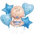 Σετ Μπαλόνια γέννησης Baby Boy (5 τεμ)