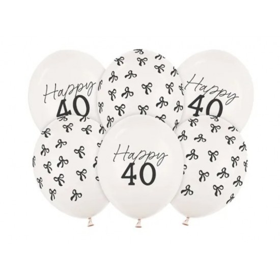 Σετ Μπαλόνια Happy 40 (6 τεμ)