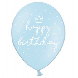 Σετ Μπαλόνια Happy Birthday γαλάζιο (6 τεμ) Σετ Μπαλόνια Happy Birthday γαλάζιο (6 τεμ)
