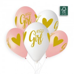 Σετ Μπαλόνια It’s A Girl Χρυσή Εκτύπωση (5 τεμ) Σετ Μπαλόνια It’s A Girl Χρυσή Εκτύπωση (5 τεμ)