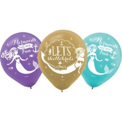 Σετ Μπαλόνια Mermaid Wishes (6 τεμ) Σετ Μπαλόνια Mermaid Wishes (6 τεμ)