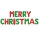 Μπαλόνια φράση Merry Christmas Δίχρωμα Μπαλόνια φράση Merry Christmas Δίχρωμα