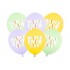 Σετ μπαλόνια παστέλ Happy Birthday (6τεμ.)