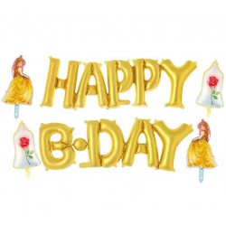 Σετ μπαλονιών Happy B-day Πεντάμορφη (6 τεμ) Σετ μπαλονιών Happy B-day Πεντάμορφη (6 τεμ)
