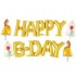 Σετ μπαλονιών Happy B-day Πεντάμορφη (6 τεμ)