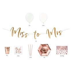 Σετ πάρτι για Bachelorette "Miss to Mrs" (60 τεμ) Σετ πάρτι για Bachelorette "Miss to Mrs" (60 τεμ)