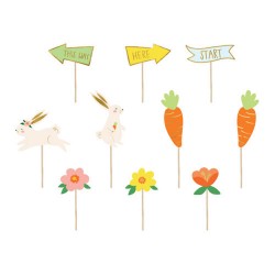 Σετ πασχαλινά στικάκια διακόσμησης (10 τεμ) Σετ πασχαλινά στικάκια διακόσμησης (10 τεμ)