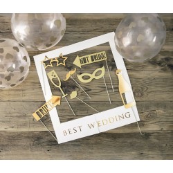 Σετ photo Booth για Γάμο "Best Wedding" Σετ photo Booth για Γάμο "Best Wedding"