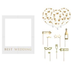 Σετ photo Booth για Γάμο "Best Wedding" Σετ photo Booth για Γάμο "Best Wedding"