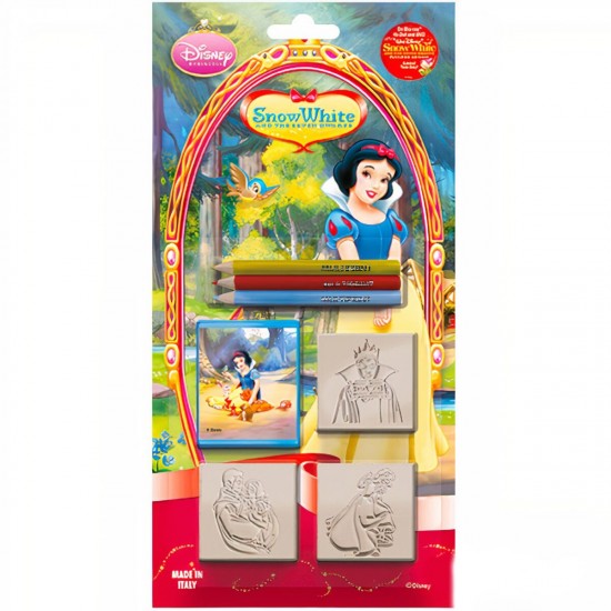 Σετ σφραγίδες και ξυλομπογιές Χιονάτη