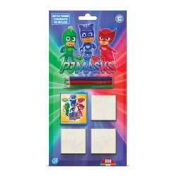 Σετ σφραγίδες και ξυλομπογιές Pj Masks Σετ σφραγίδες και ξυλομπογιές Pj Masks