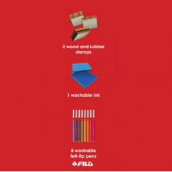 Σετ σφραγίδες και μαρκαδόροι Μονόκερος