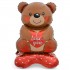 Standing Μπαλόνι Αρκουδάκι καφέ I Love you