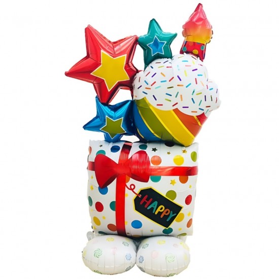 Standing Μπαλόνι Γενεθλίων Celebration