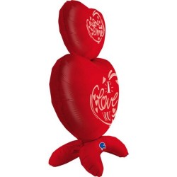 Standing Μπαλόνι Καρδιές I love you