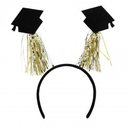Στέκα Αποφοίτησης με mini Καπέλα και χρυσές Φούντες Στέκα Αποφοίτησης με mini Καπέλα και χρυσές Φούντες
