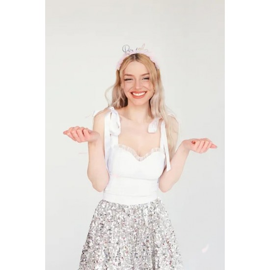 Στέκα Bride με ροζ τούλι Στέκα Bride με ροζ τούλι