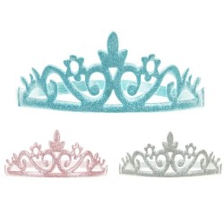 Στέμμα Πριγκίπισσας με γκλίτερ (3 τεμ)