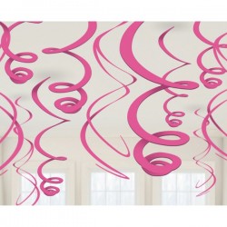 Swirl Διακοσμητικά Oροφής Ροζ (12 τεμ) Swirl Διακοσμητικά Oροφής Ροζ (12 τεμ)