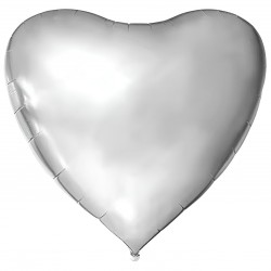 Τεράστιο Μπαλόνι Καρδιά Ασημί 172 cm Τεράστιο Μπαλόνι Καρδιά Ασημί 172 cm