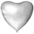 Τεράστιο Μπαλόνι Καρδιά Ασημί 172 cm